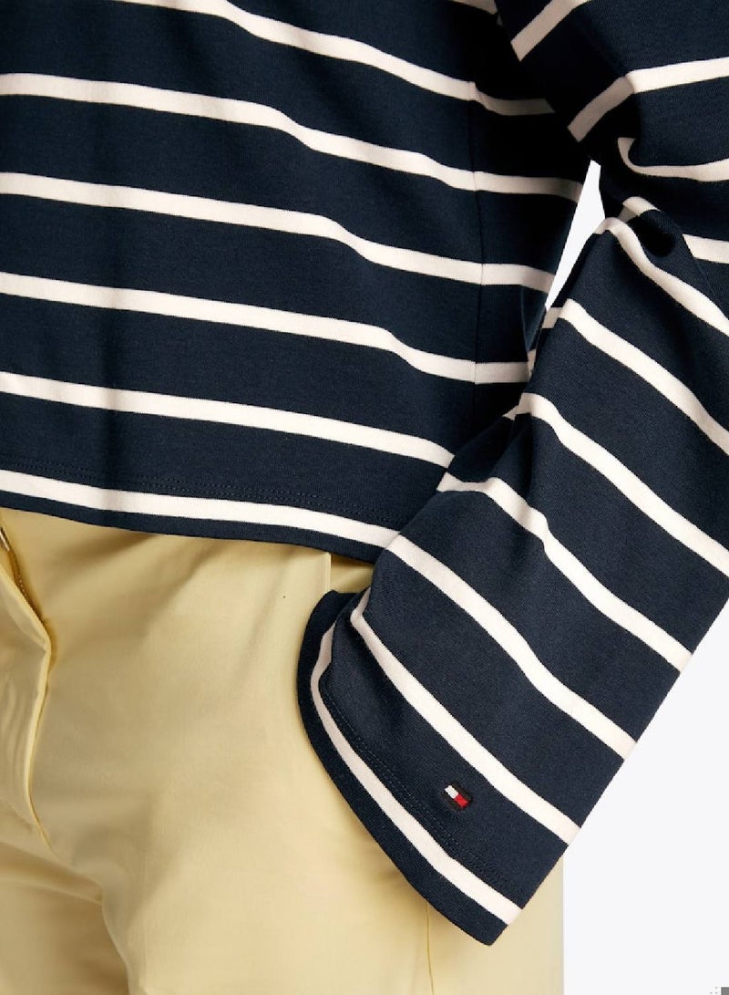 تومي هيلفيغر تيشيرت طويل الأكمام بقصة مريحة - Image 5